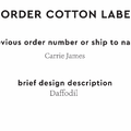 PPLR_HIDDEN_PRODUCT Reorder Previous Label Design - COTTON