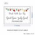 PPLR_HIDDEN_PRODUCT Christmas Garland (2"x3" Cotton - 12 labels/set)
