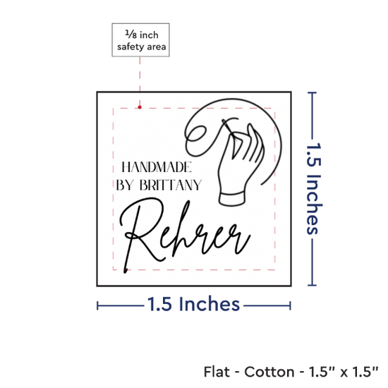 PPLR_HIDDEN_PRODUCT Print your Logo or Image on FLAT Cotton Tags