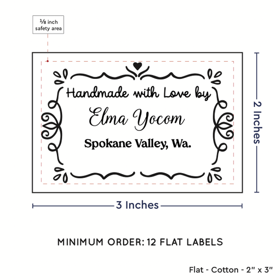 PPLR_HIDDEN_PRODUCT Swirl Accent Border (2"x3" Cotton - 12 labels/set)