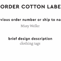 PPLR_HIDDEN_PRODUCT Reorder Previous Label Design - COTTON
