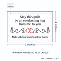 PPLR_HIDDEN_PRODUCT Double Heart Quote (2"x3" Cotton - 12 labels/set)