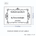 PPLR_HIDDEN_PRODUCT Swirl Accent Border with Fill in Blanks (2"x3" Cotton - 12 labels/set)