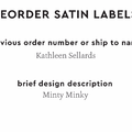 PPLR_HIDDEN_PRODUCT Reorder Previous Label Design - SATIN