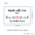 PPLR_HIDDEN_PRODUCT Double Heart Quote (2"x3" Cotton - 12 labels/set)