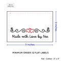 PPLR_HIDDEN_PRODUCT Double Heart Quote (2"x3" Cotton - 12 labels/set)