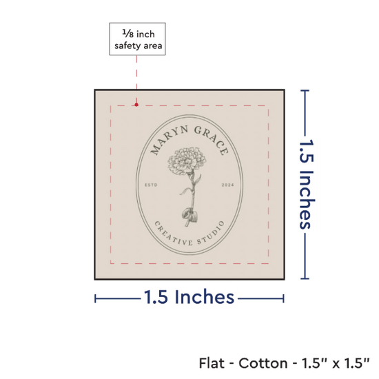 PPLR_HIDDEN_PRODUCT Print your Logo or Image on FLAT Cotton Tags