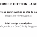 PPLR_HIDDEN_PRODUCT Reorder Previous Label Design - COTTON