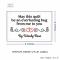 PPLR_HIDDEN_PRODUCT Double Heart Quote (2"x3" Cotton - 12 labels/set)