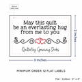 PPLR_HIDDEN_PRODUCT Double Heart Quote (2"x3" Cotton - 12 labels/set)