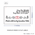 PPLR_HIDDEN_PRODUCT Double Heart Quote (2"x3" Cotton - 12 labels/set)