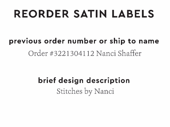 PPLR_HIDDEN_PRODUCT Reorder Previous Label Design - SATIN