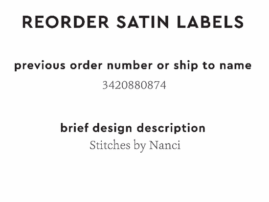 PPLR_HIDDEN_PRODUCT Reorder Previous Label Design - SATIN