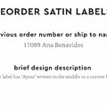 PPLR_HIDDEN_PRODUCT Reorder Previous Label Design - SATIN