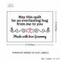 PPLR_HIDDEN_PRODUCT Double Heart Quote (2"x3" Cotton - 12 labels/set)