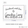 PPLR_HIDDEN_PRODUCT Double Heart Border (2"x3" Cotton - 12 labels/set)