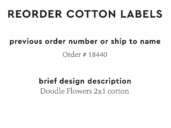 PPLR_HIDDEN_PRODUCT Reorder Previous Label Design - COTTON