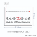 PPLR_HIDDEN_PRODUCT Double Heart Quote (2"x3" Cotton - 12 labels/set)