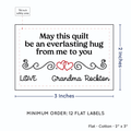 PPLR_HIDDEN_PRODUCT Double Heart Quote (2"x3" Cotton - 12 labels/set)