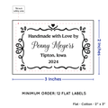 PPLR_HIDDEN_PRODUCT Swirl Accent Border (2"x3" Cotton - 12 labels/set)