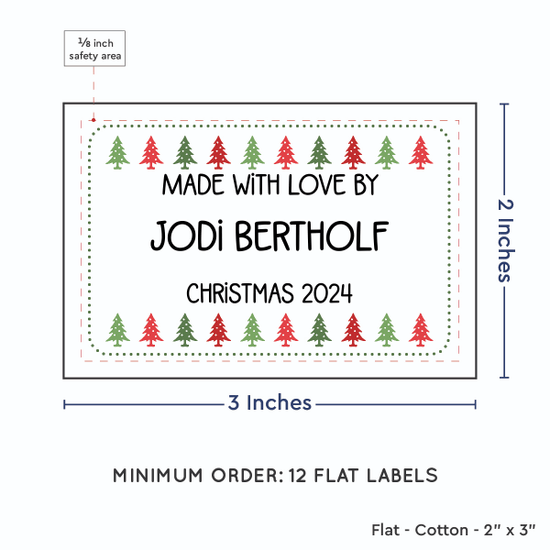 PPLR_HIDDEN_PRODUCT Christmas Trees (2"x3" Cotton - 12 labels/set)