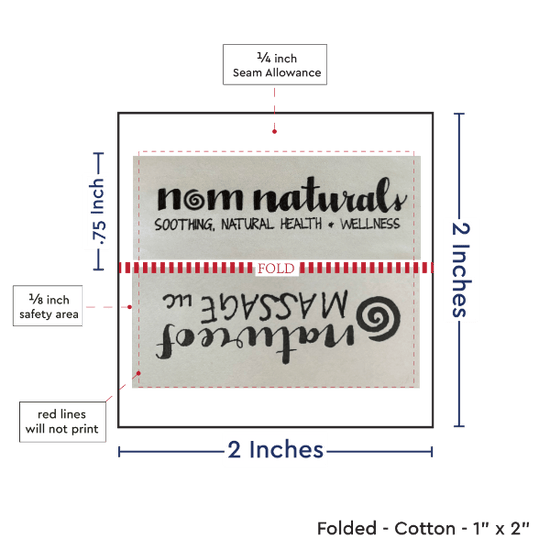 PPLR_HIDDEN_PRODUCT Print Your Logo or Image on FOLDED Cotton Tags