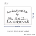 PPLR_HIDDEN_PRODUCT Double Heart Border (2"x3" Cotton - 12 labels/set)