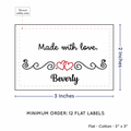 PPLR_HIDDEN_PRODUCT Double Heart Quote (2"x3" Cotton - 12 labels/set)