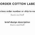 PPLR_HIDDEN_PRODUCT Reorder Previous Label Design - COTTON