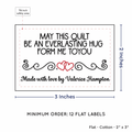 PPLR_HIDDEN_PRODUCT Double Heart Quote (2"x3" Cotton - 12 labels/set)