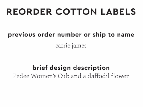 PPLR_HIDDEN_PRODUCT Reorder Previous Label Design - COTTON