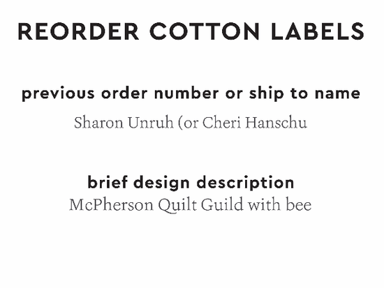 PPLR_HIDDEN_PRODUCT Reorder Previous Label Design - COTTON