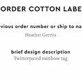 PPLR_HIDDEN_PRODUCT Reorder Previous Label Design - COTTON