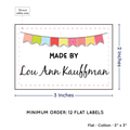PPLR_HIDDEN_PRODUCT Colorful Banner (2"x3" Cotton - 12 labels/set)