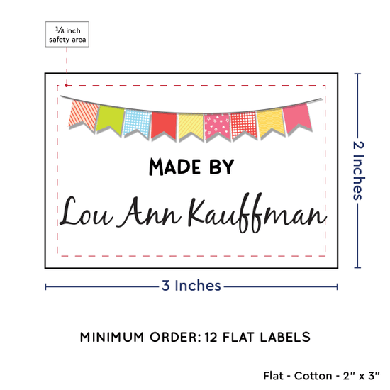 PPLR_HIDDEN_PRODUCT Colorful Banner (2"x3" Cotton - 12 labels/set)