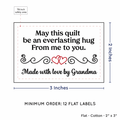 PPLR_HIDDEN_PRODUCT Double Heart Quote (2"x3" Cotton - 12 labels/set)