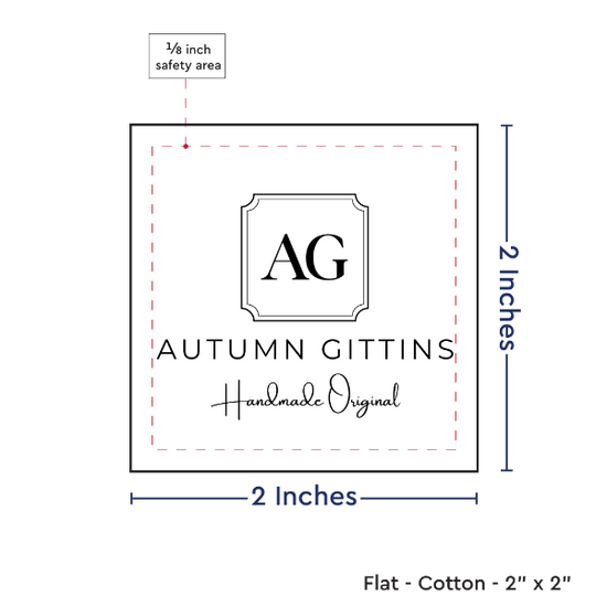 PPLR_HIDDEN_PRODUCT Print your Logo or Image on FLAT Cotton Tags