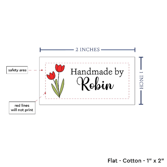 PPLR_HIDDEN_PRODUCT Spring Tulips (2"x1"-Cotton)