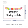 PPLR_HIDDEN_PRODUCT Colorful Banner (2"x3" Cotton - 12 labels/set)