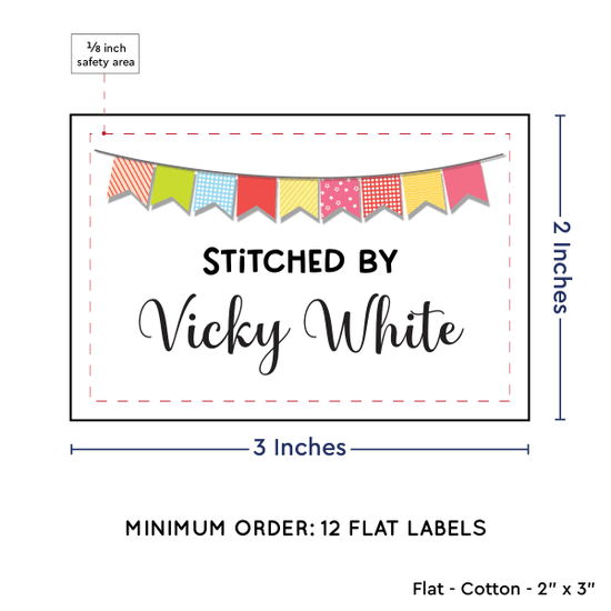 PPLR_HIDDEN_PRODUCT Colorful Banner (2"x3" Cotton - 12 labels/set)
