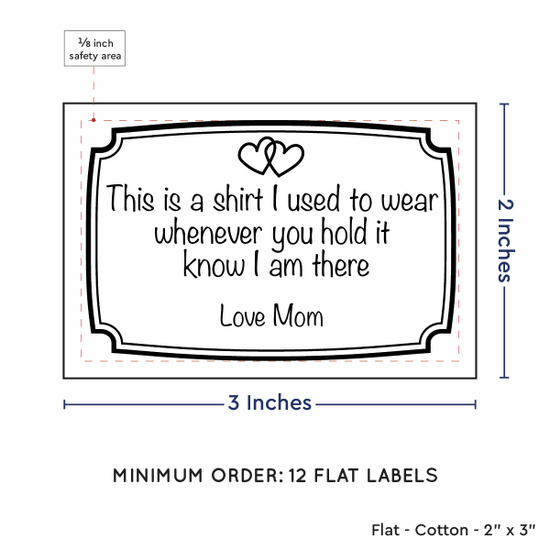PPLR_HIDDEN_PRODUCT Frame Quote (2"x3" Cotton - 12 labels/set)