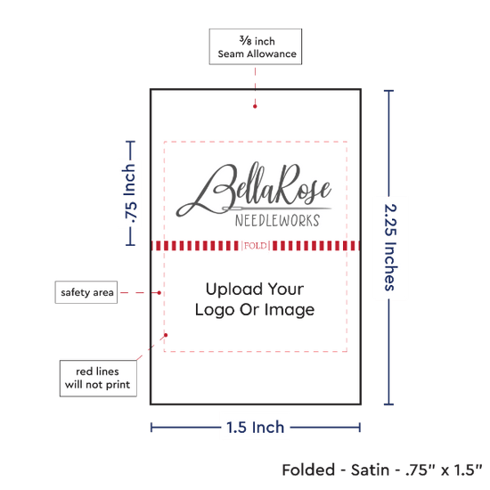 PPLR_HIDDEN_PRODUCT Print your logo/Image on Satin Tags (1.5" wide - Satin)