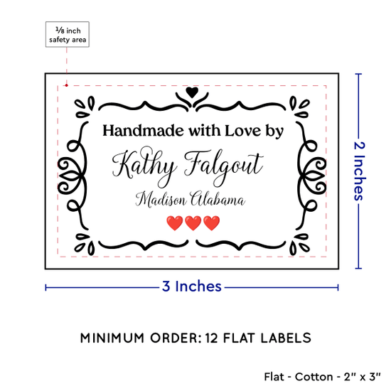 PPLR_HIDDEN_PRODUCT Swirl Accent Border (2"x3" Cotton - 12 labels/set)