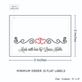 PPLR_HIDDEN_PRODUCT Double Heart Quote (2"x3" Cotton - 12 labels/set)