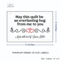 PPLR_HIDDEN_PRODUCT Double Heart Quote (2"x3" Cotton - 12 labels/set)