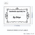 PPLR_HIDDEN_PRODUCT Swirl Accent Border with Fill in Blanks (2"x3" Cotton - 12 labels/set)