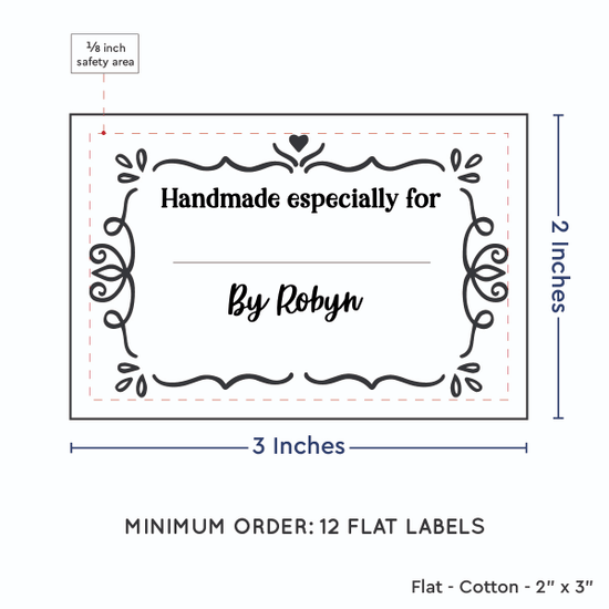 PPLR_HIDDEN_PRODUCT Swirl Accent Border with Fill in Blanks (2"x3" Cotton - 12 labels/set)