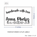 PPLR_HIDDEN_PRODUCT Double Heart Border (2"x3" Cotton - 12 labels/set)