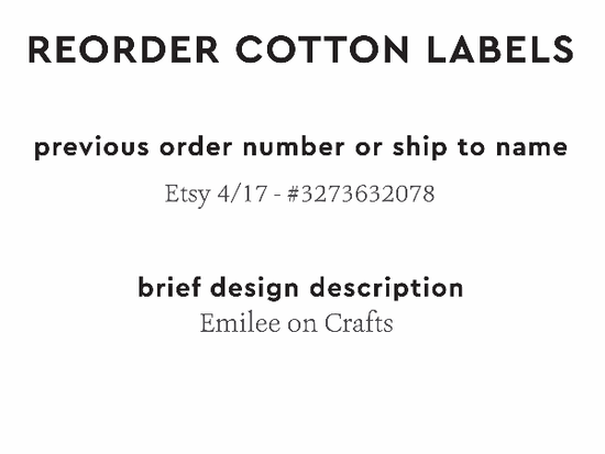 PPLR_HIDDEN_PRODUCT Reorder Previous Label Design - COTTON