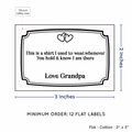 PPLR_HIDDEN_PRODUCT Frame Quote (2"x3" Cotton - 12 labels/set)